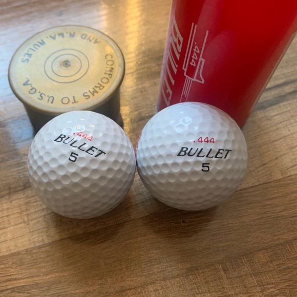 Golf Memorabilia Bullet Shotgun Case with 2 Bullet Golfballs - Picture 8 of 9